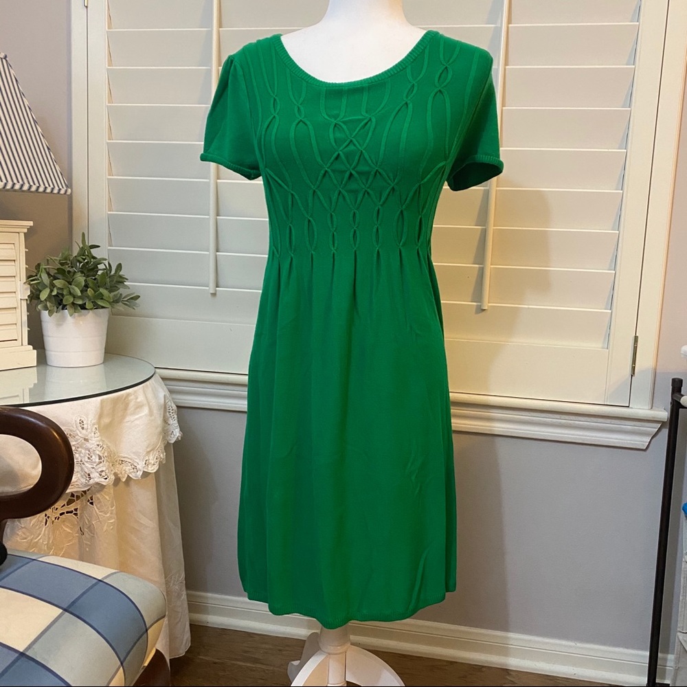 Alyx green short sleeve knit dress M